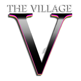 Picture shows the logo for The Village created by STORMYSUNDAY